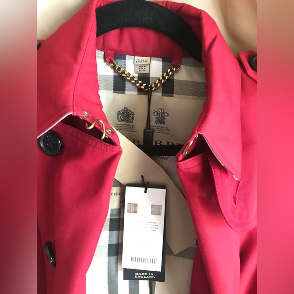 Burberry Trench Coat Red size 04 - Picture 5 of 10